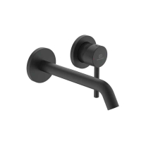 CERALINE, NEGRU MAT, BATERIE LAVOAR, INCASTRATA, CU 2 TRECERI SEPARATE,  PIPA 18CM,  PT A1313NU, A6938XG
